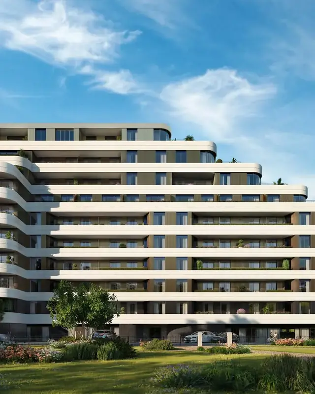 Chelsea Riverview, Fulham — teraslı cephe görünümü